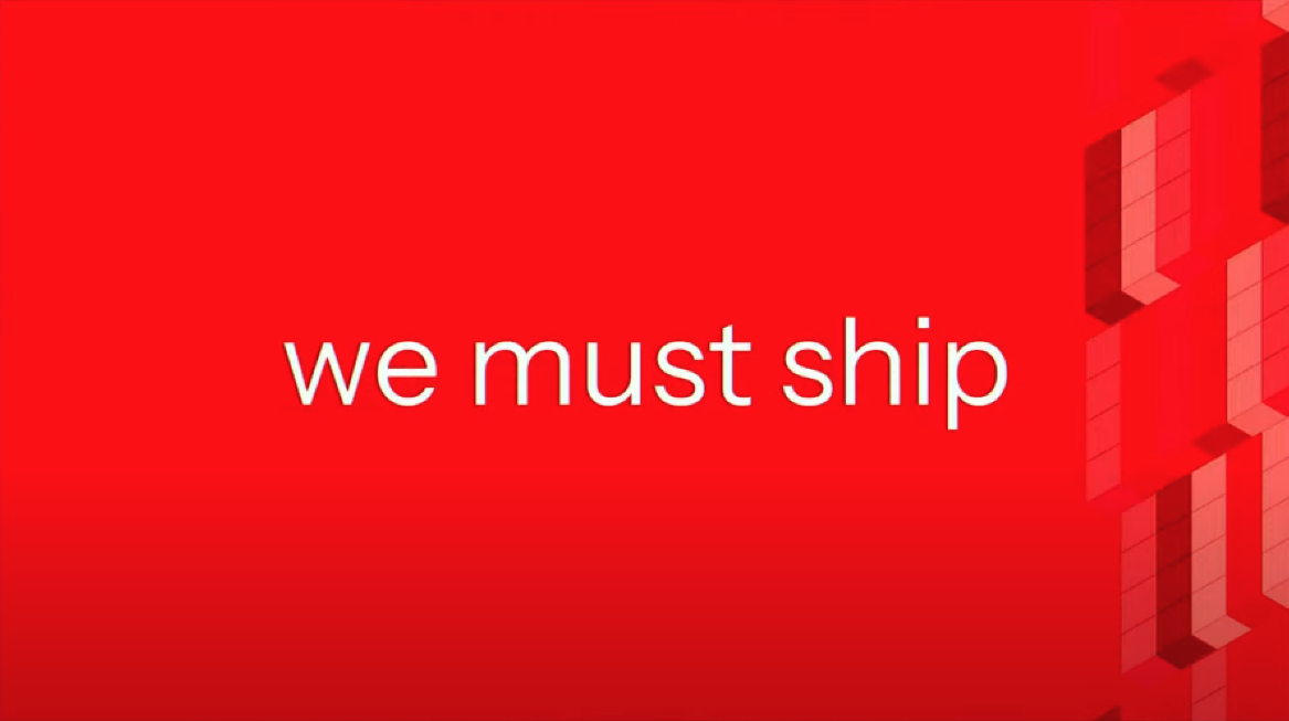 We must ship